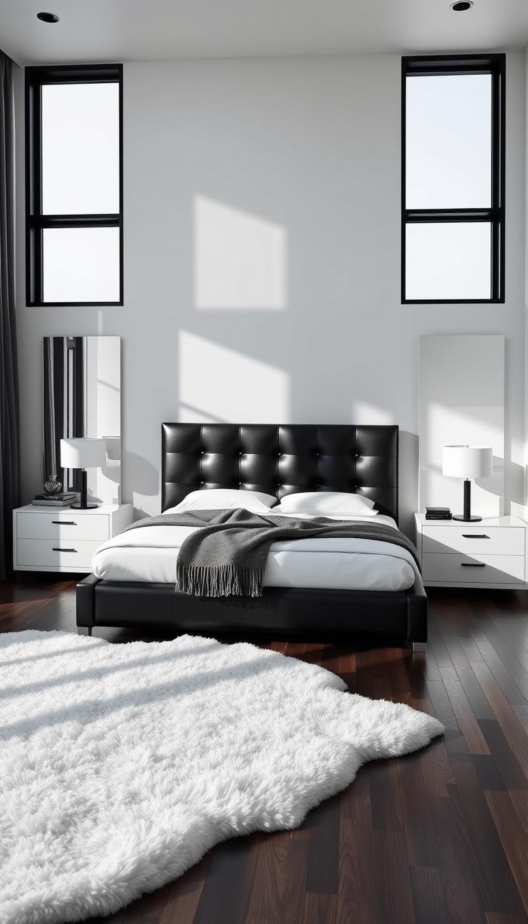 30 Black and White Bedroom Ideas That Feel Fresh and Modern