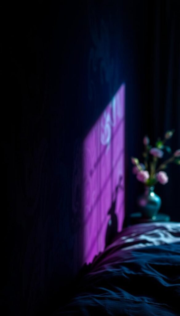 A rich, moody wallpaper with deep, jewel-toned hues that captivate the eye. Shimmering gradients of amethyst, sapphire, and emerald meld seamlessly, casting an alluring, chiaroscuro effect. Velvety textures and layered patterns create depth and dimension, evoking a sense of luxury and sophistication. Dramatic lighting from an unseen source casts dramatic shadows, adding to the air of mystery and intrigue. Blurred, out-of-focus elements in the background suggest a dreamlike, ethereal quality, drawing the viewer in. The overall aesthetic is one of opulence and emotional resonance, perfect for setting the mood in a cozy, intimate bedroom space. A rich, moody wallpaper with deep, jewel-toned hues that captivate the eye. Shimmering gradients of amethyst, sapphire, and emerald meld seamlessly, casting an alluring, chiaroscuro effect. Velvety textures and layered patterns create depth and dimension, evoking a sense of luxury and sophistication. Dramatic lighting from an unseen source casts dramatic shadows, adding to the air of mystery and intrigue. Blurred, out-of-focus elements in the background suggest a dreamlike, ethereal quality, drawing the viewer in. The overall aesthetic is one of opulence and emotional resonance, perfect for setting the mood in a cozy, intimate bedroom space.