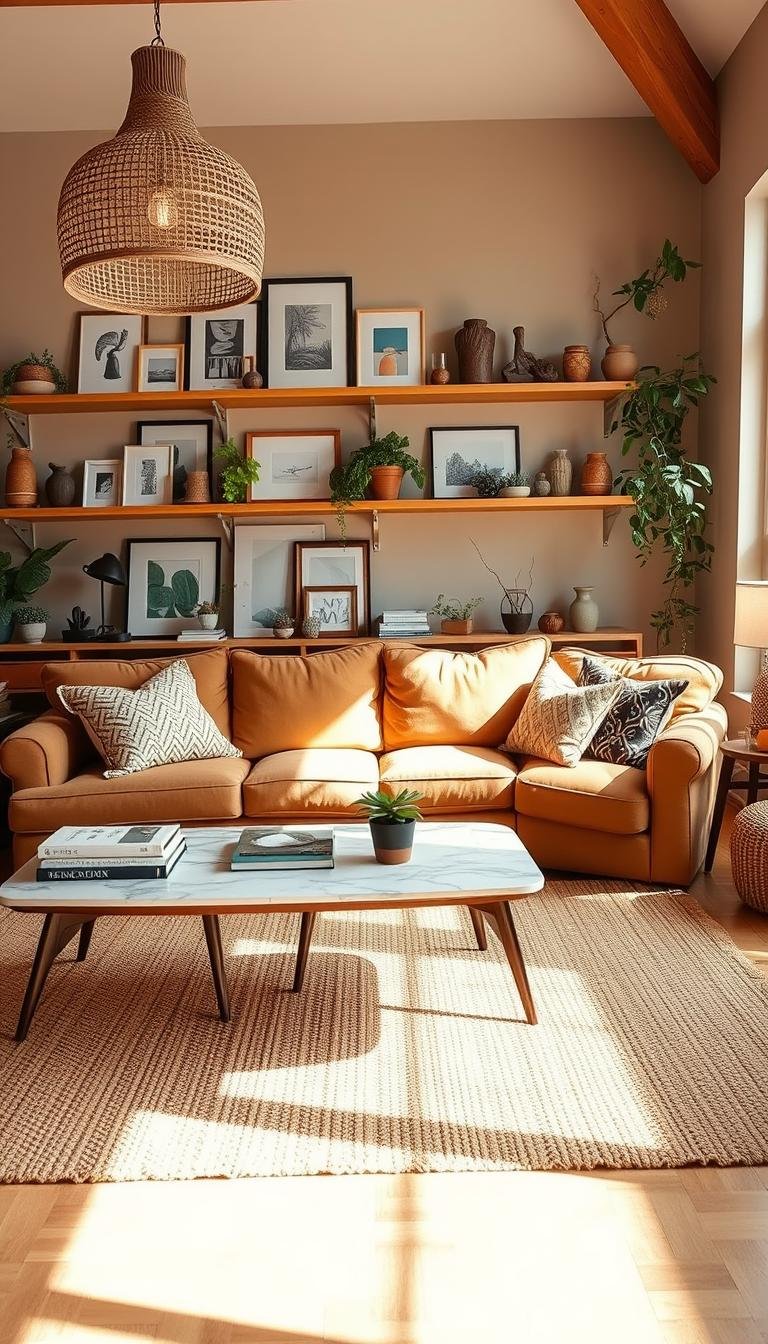 How to Create a Cozy Boho Living Room with Warm Neutrals
