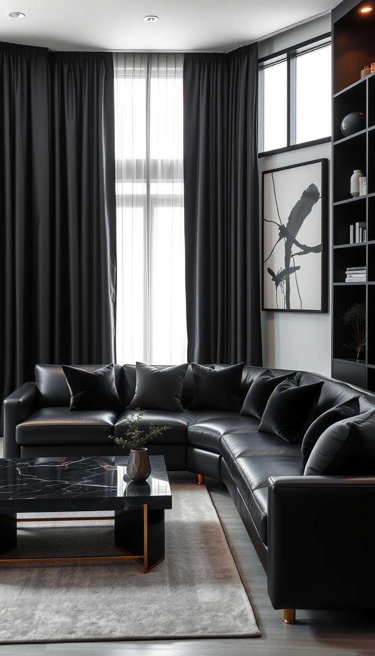 Black Living Room Decor Ideas That Look Chic, Not Gloomy