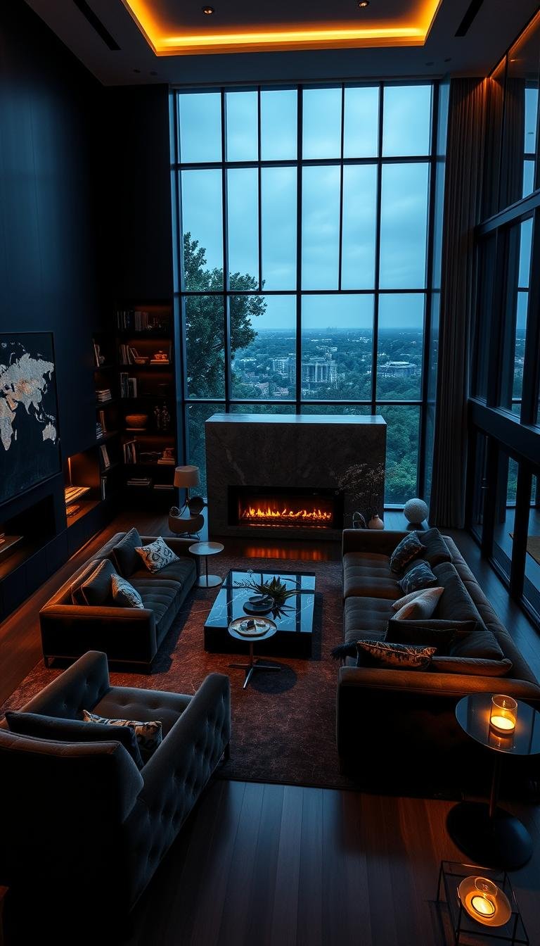 Black Luxury Living Room Ideas for Modern Interiors