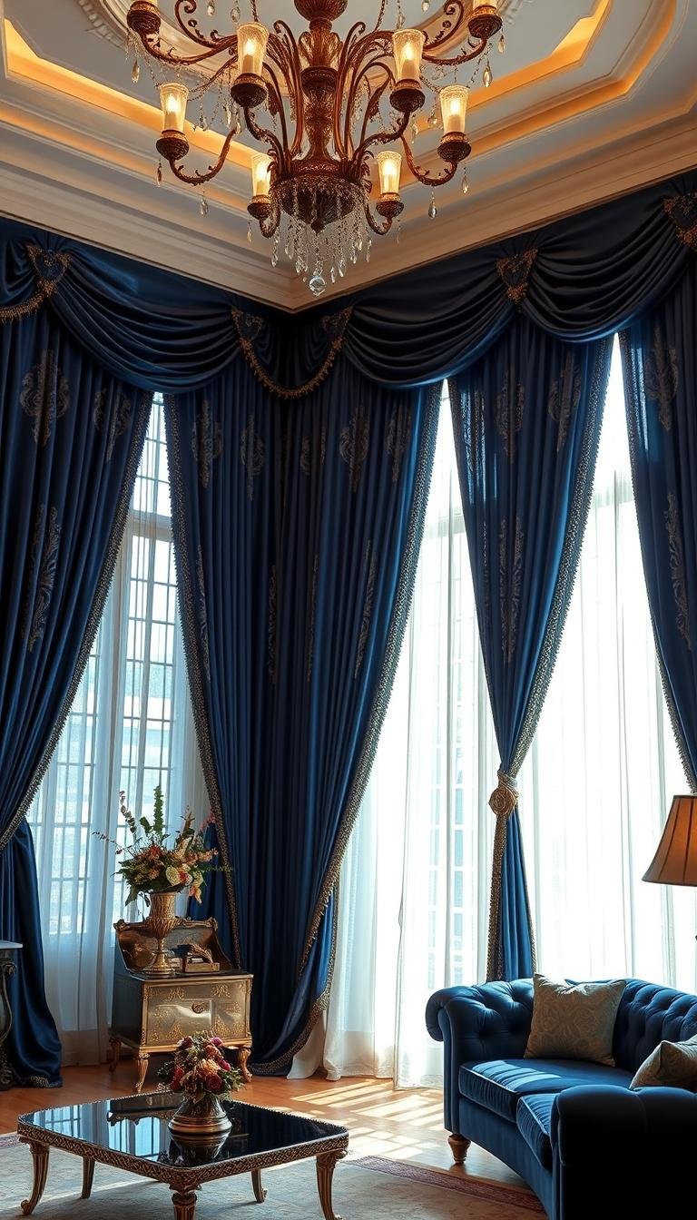 Elegant Curtains for a Luxury Living Room Makeover