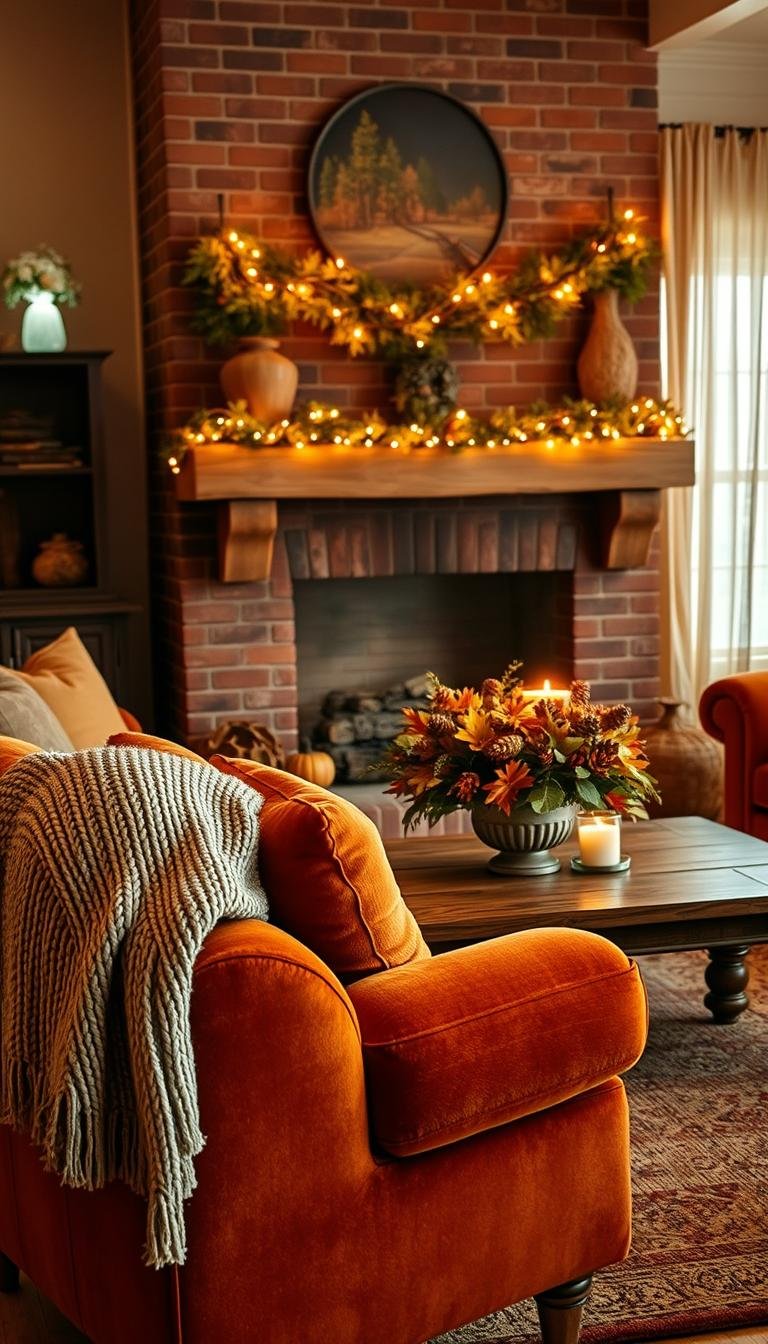 Fall Living Room Decor: Warm Colors & Cozy Accessories for Autumn