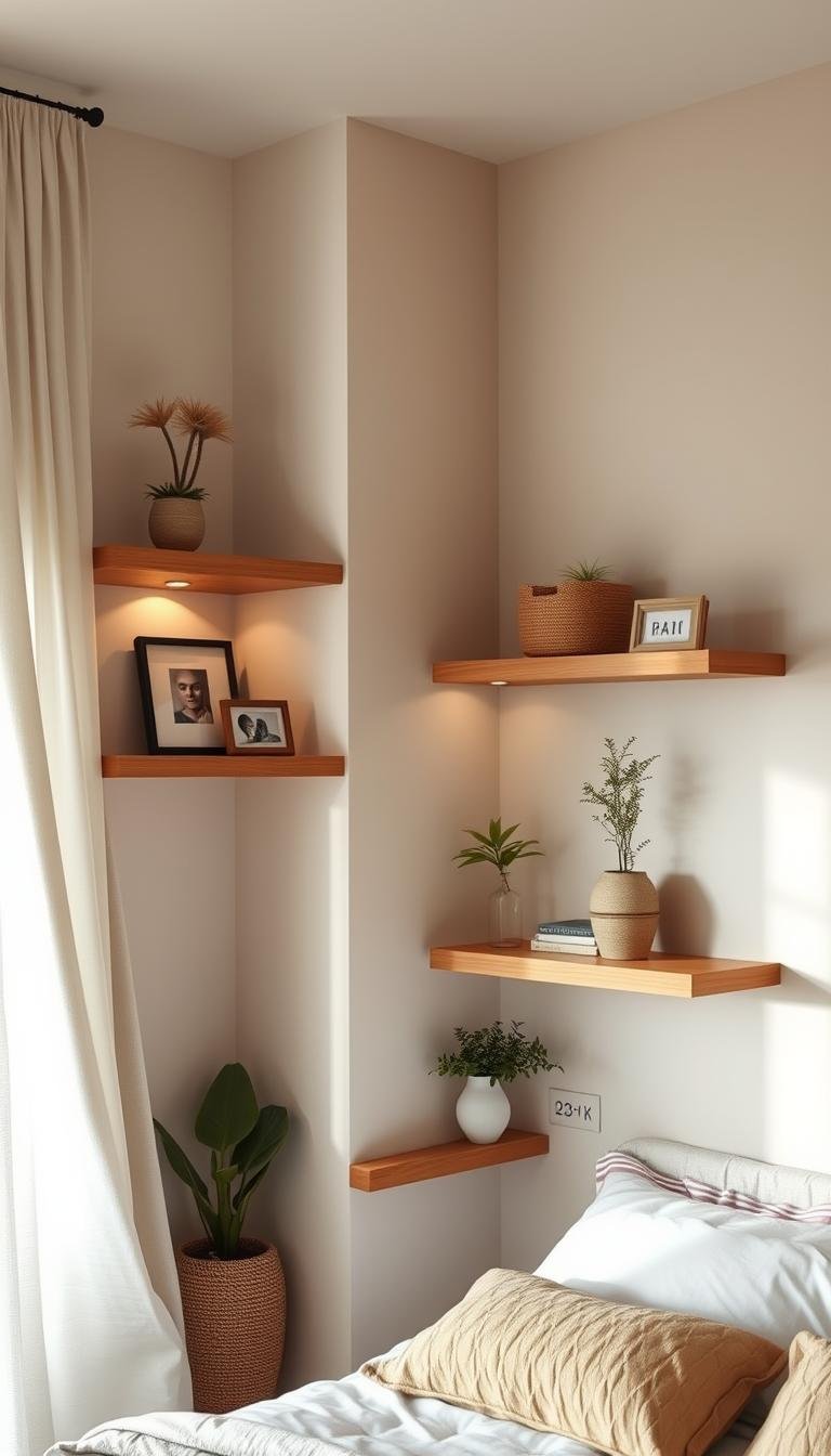 Floating Shelf Styling Ideas for Aesthetic Bedrooms