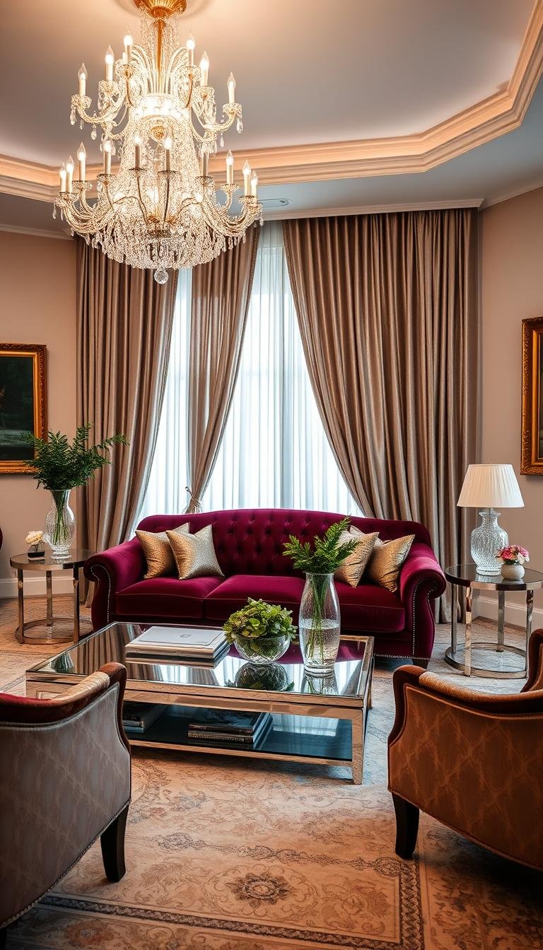 Glam Living Room Decor Ideas: Add Shine Without Overdoing It