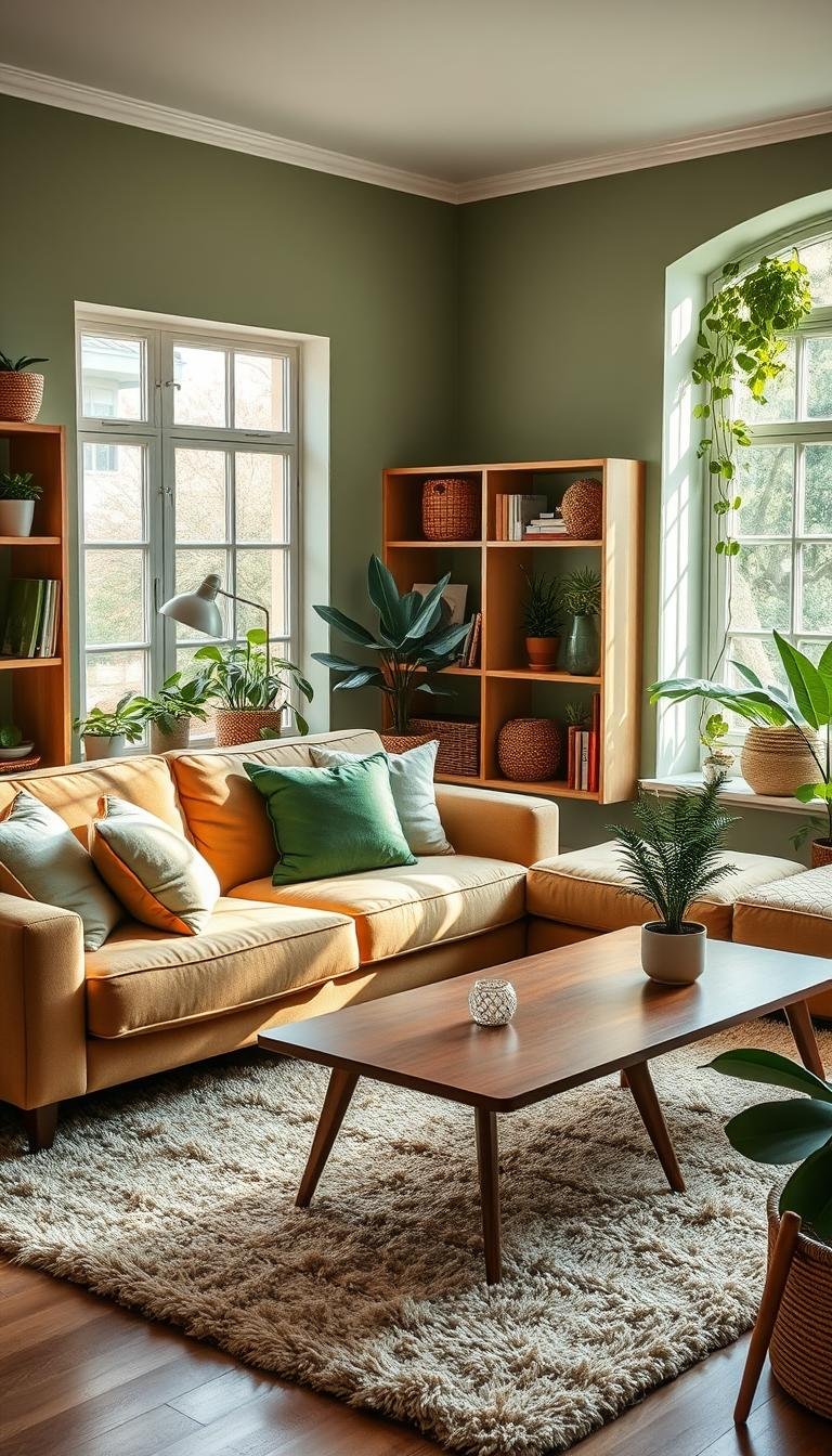 Green Living Room Decor: Calming Color Palettes You’ll Love