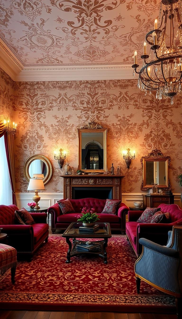 Luxury Living Room Wallpaper Ideas That Define Elegance
