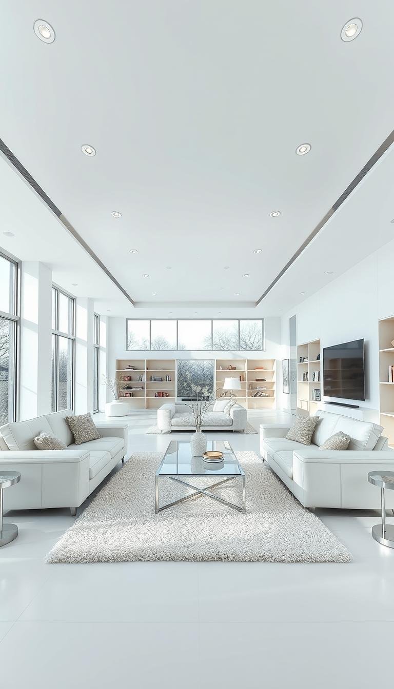 Modern White Living Room Ideas for Bright, Clean Spaces