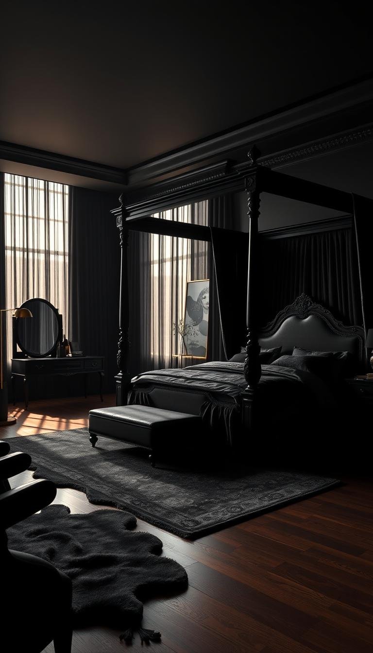 Black Room Decor Bedroom: Chic Monochrome Looks