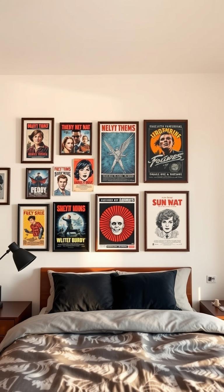 Cool Poster Wall Ideas for Boys Bedrooms