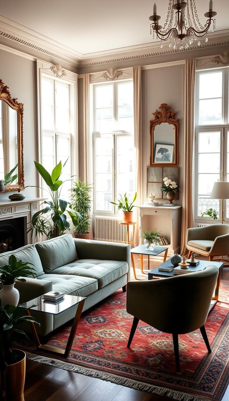 European Living Room Decor: Parisian Chic at Home