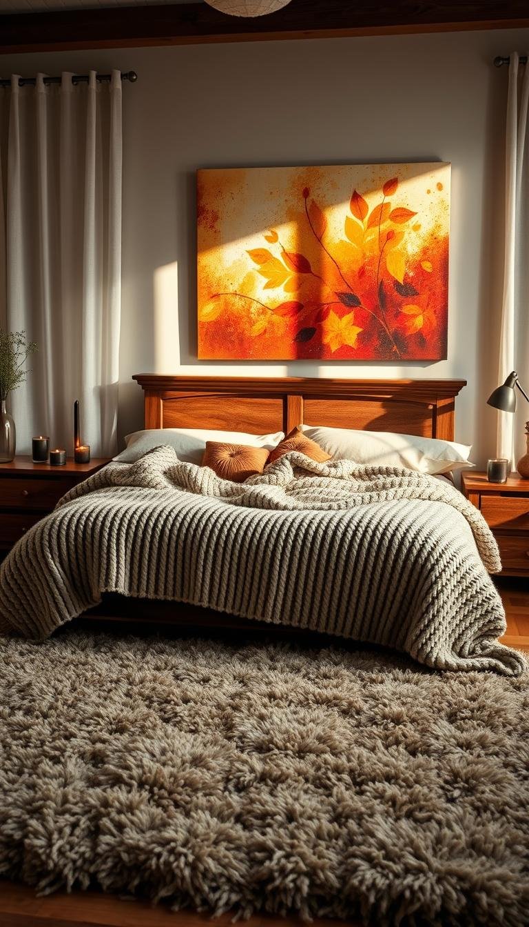 Fall Bedroom Decor: Cozy Layers & Warm Tones