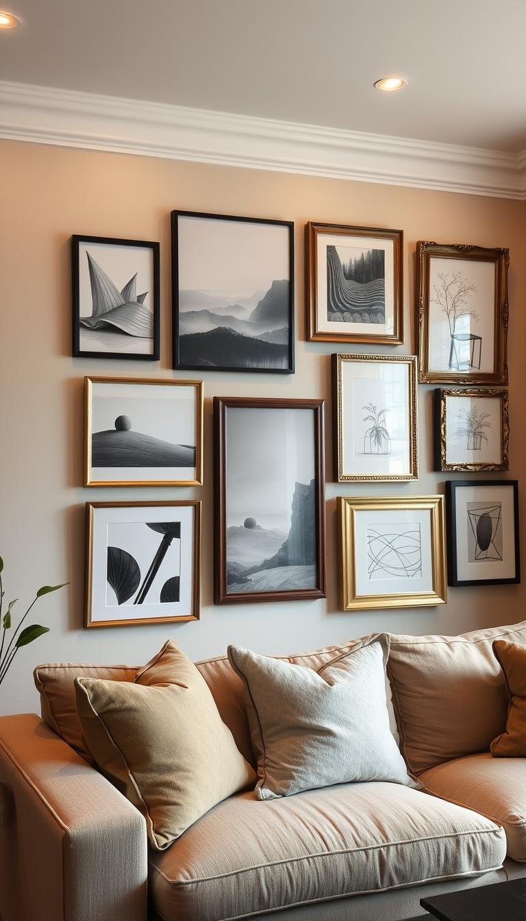 Gallery Wall Inspiration for a Personalized Living Room Look