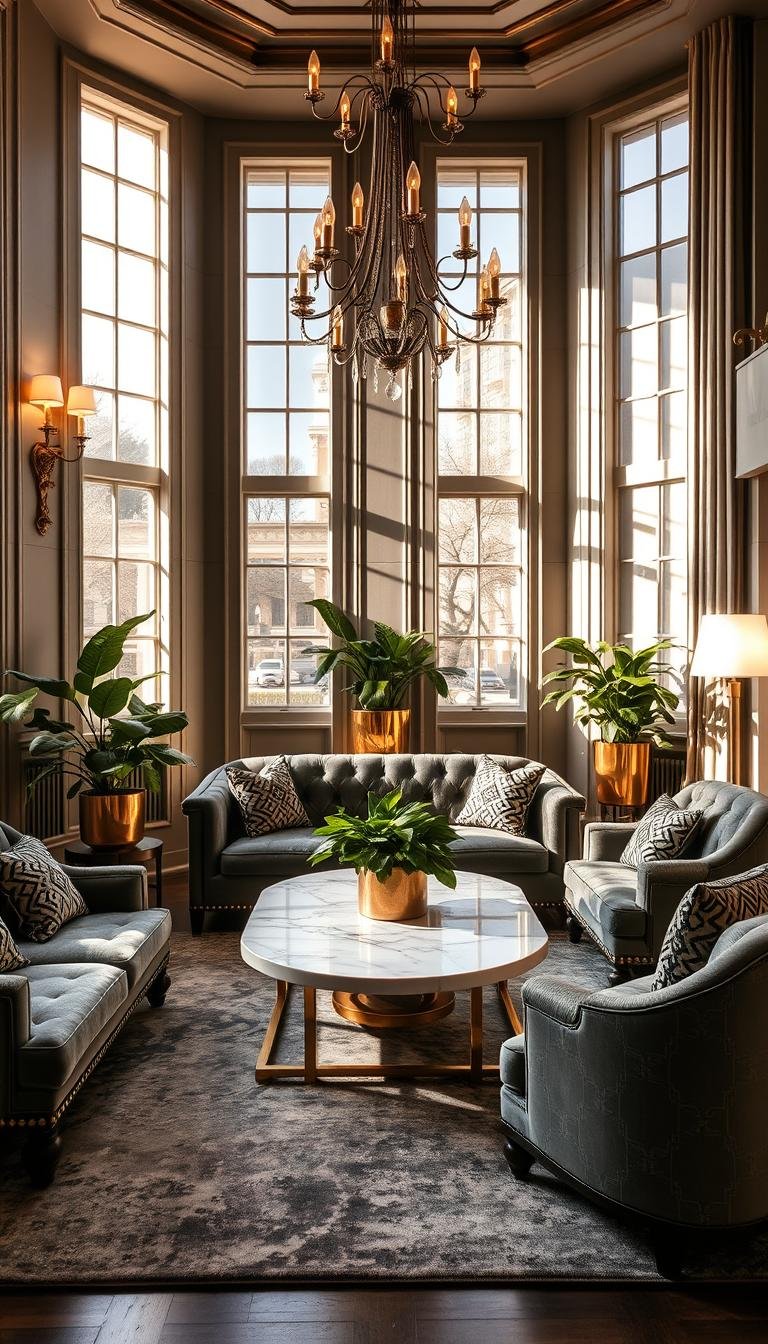 Gray and Gold Living Room Decor That Feels Luxurious