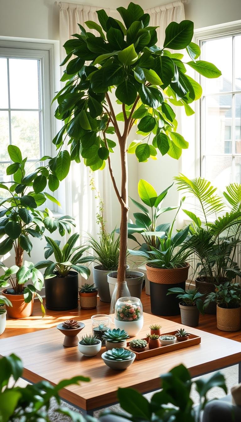 House Plants Decor Ideas for Living Rooms That Thrive Indoors