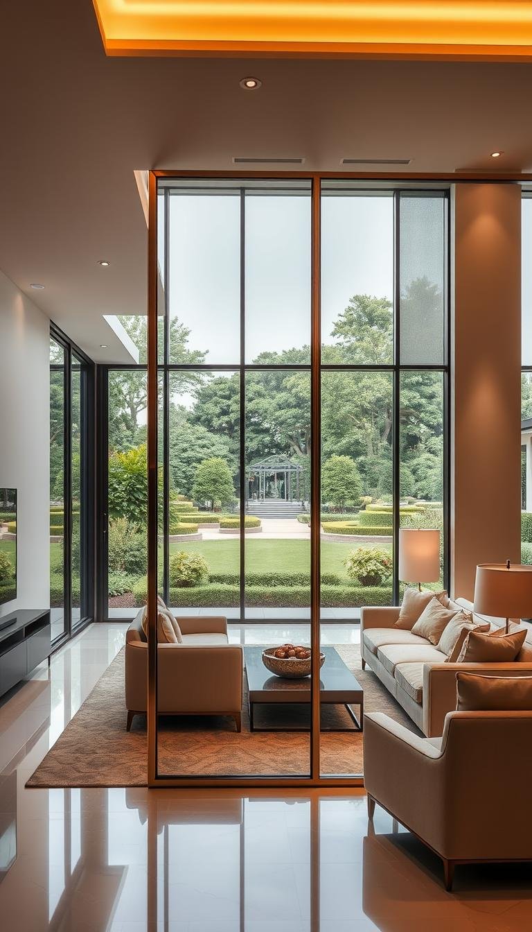 Luxury Living Room Partition Design Ideas