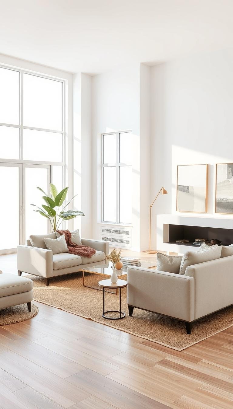 Minimalist Home Decor Living Room with Clean Lines