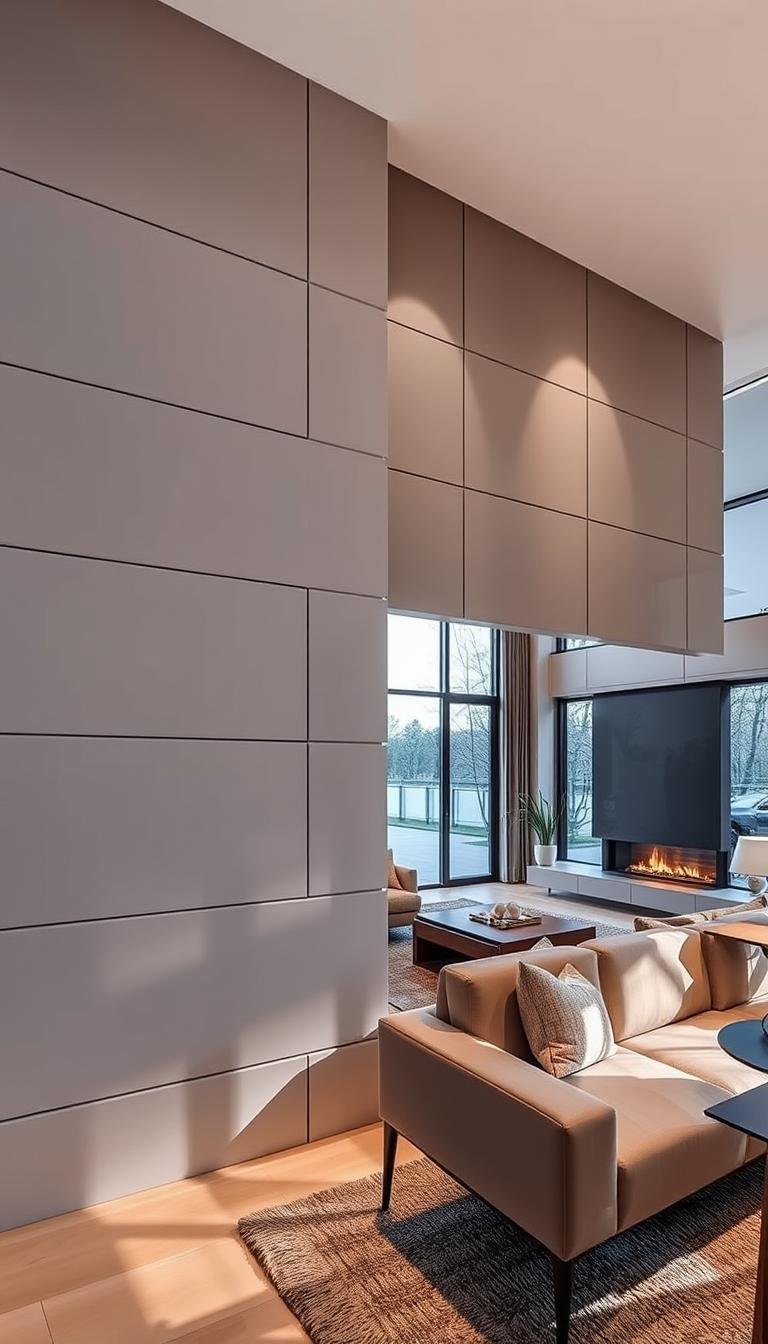 Panel Wall Designs That Elevate Modern Living Rooms