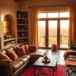 Southwest Living Room Decor Ideas with Warm Desert Tones