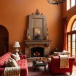 Spanish-Style Living Room Decor Ideas with Warm Colors