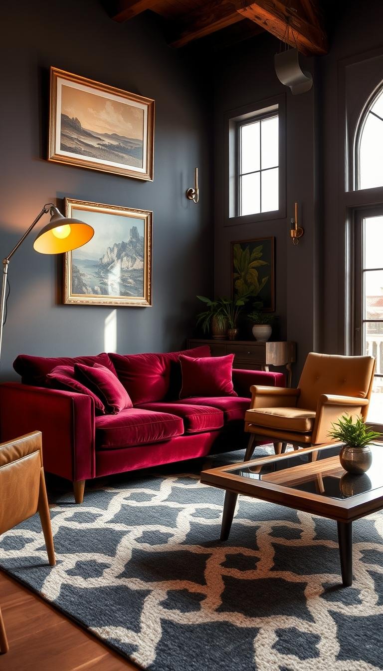 Vintage Modern Living Room Decor Mix: Old Meets New