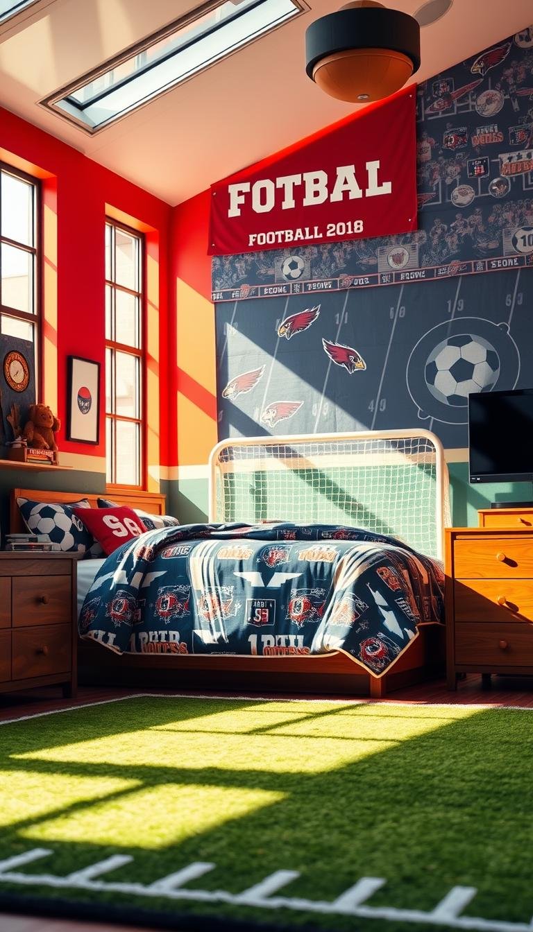 Winning Football Bedroom Ideas for Young Fans