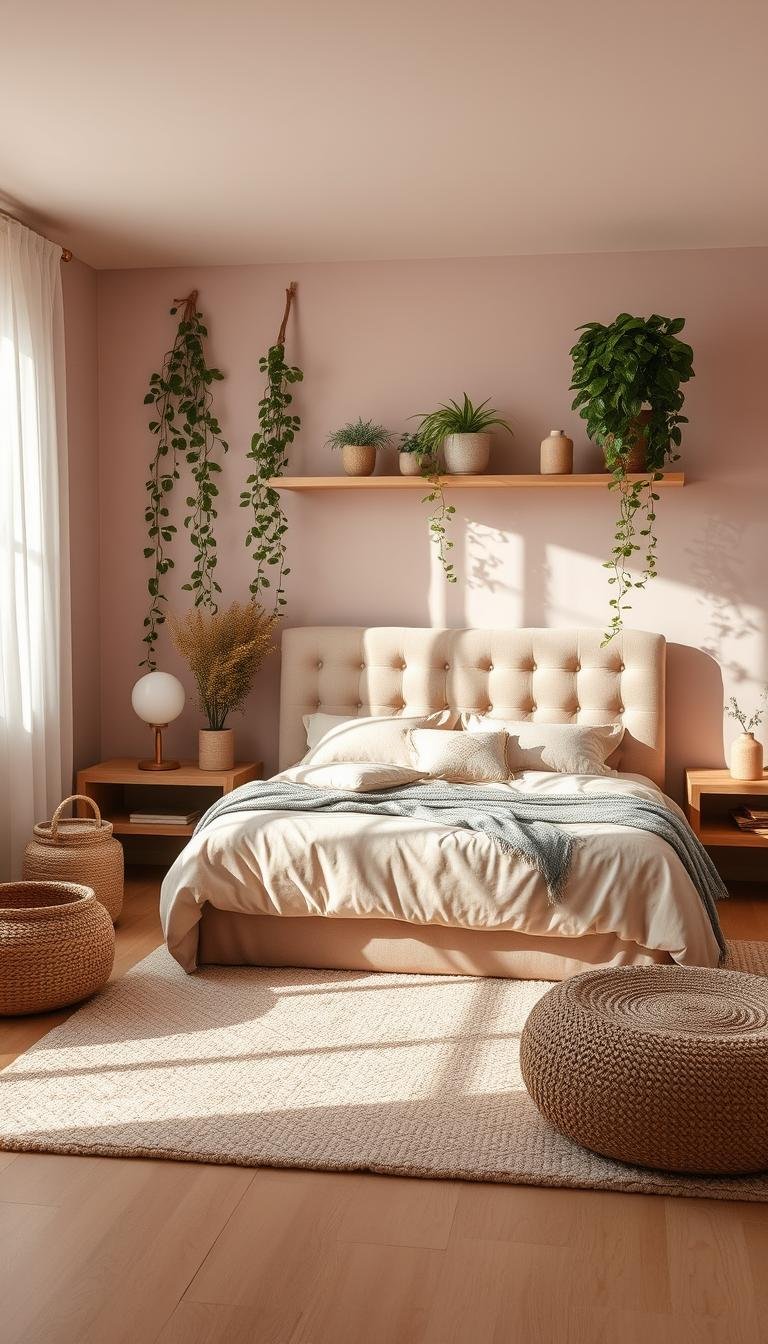 10 Ways to Style a Pink Earthy Bedroom