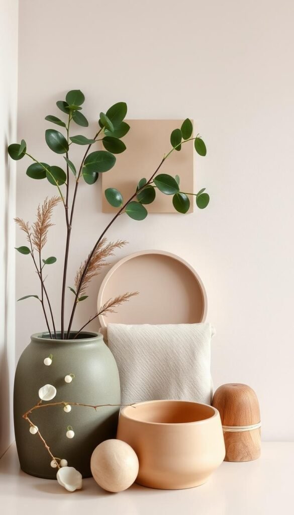 A carefully curated selection of soothing natural hues, showcasing the harmonious blend of earthy tones and soft, muted shades. The palette features a mix of calming greens, serene blues, and warm, organic neutrals, all captured in a softly-lit, minimalist studio setting. Subtle textures and matte finishes imbue the scene with a sense of tactile warmth and understated elegance, inviting the viewer to envision how these colors would translate into a tranquil, nature-inspired living space. A harmonious interplay of light and shadow, with a focus on clean lines and balanced composition, creates an atmosphere of pure, unadulterated simplicity.