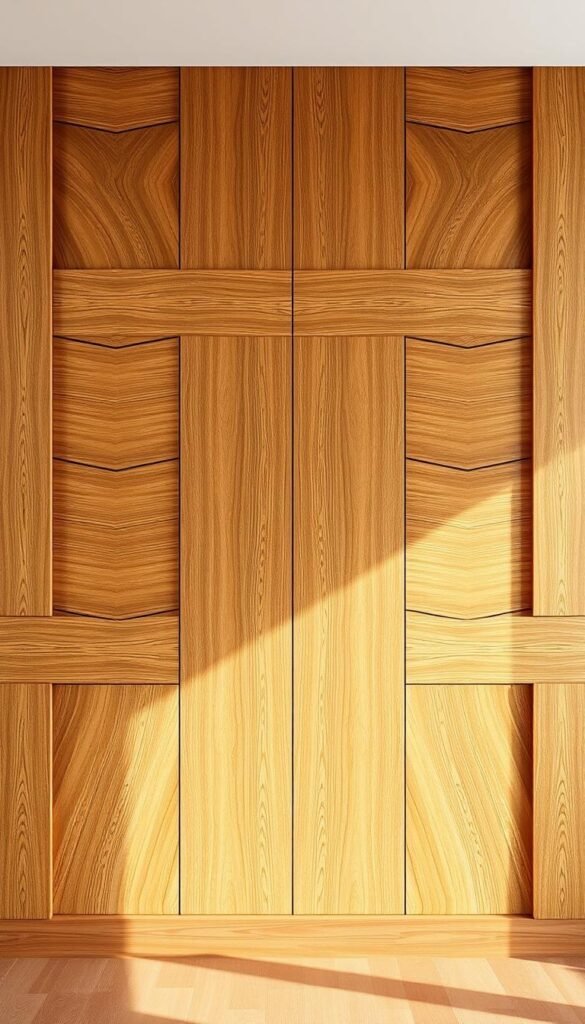 A mid-century modern wood panel wall design, featuring a warm, natural palette and clean, linear patterns. The panels are arranged in a symmetrical, geometric layout, creating a visually striking and cohesive focal point. The wood grain is distinct, with a subtle variation in tone and texture, adding depth and character to the design. The lighting is soft and diffused, casting gentle shadows that accentuate the dimensional quality of the panels. The overall mood is one of sophistication, elegance, and timeless style, perfectly complementing the subject of the article's "Mid-Century Modern Living Room Furniture Ideas That Stay Trendy" and the "Wall Treatments and Artistic Accents" section. A mid-century modern wood panel wall design, featuring a warm, natural palette and clean, linear patterns. The panels are arranged in a symmetrical, geometric layout, creating a visually striking and cohesive focal point. The wood grain is distinct, with a subtle variation in tone and texture, adding depth and character to the design. The lighting is soft and diffused, casting gentle shadows that accentuate the dimensional quality of the panels. The overall mood is one of sophistication, elegance, and timeless style, perfectly complementing the subject of the article's "Mid-Century Modern Living Room Furniture Ideas That Stay Trendy" and the "Wall Treatments and Artistic Accents" section.