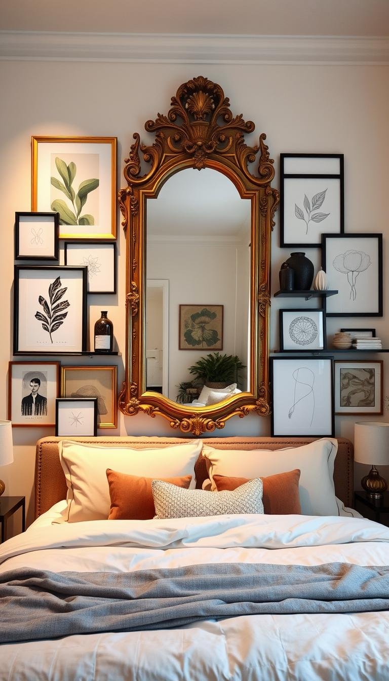 Bedroom Wall Decor Ideas Above Bed (No Headboard? No Problem)