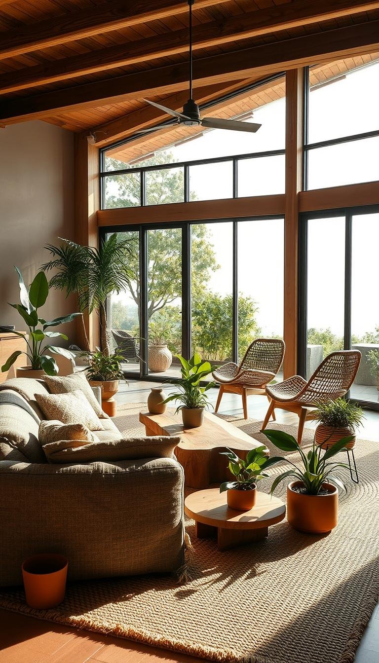 Earthy Modern Living Room Ideas for Natural Comfort