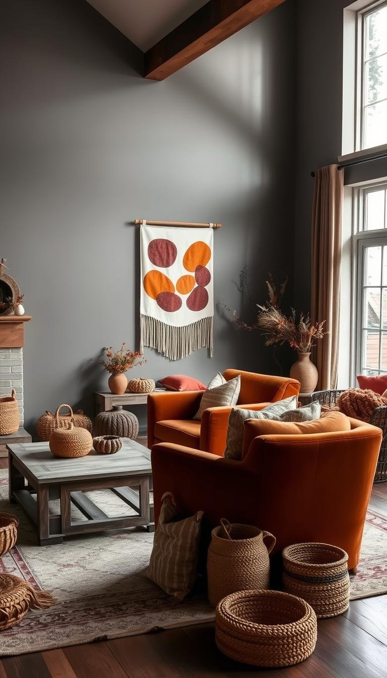 Gray and Rust Living Room Decor: Autumn Neutrals You’ll Love
