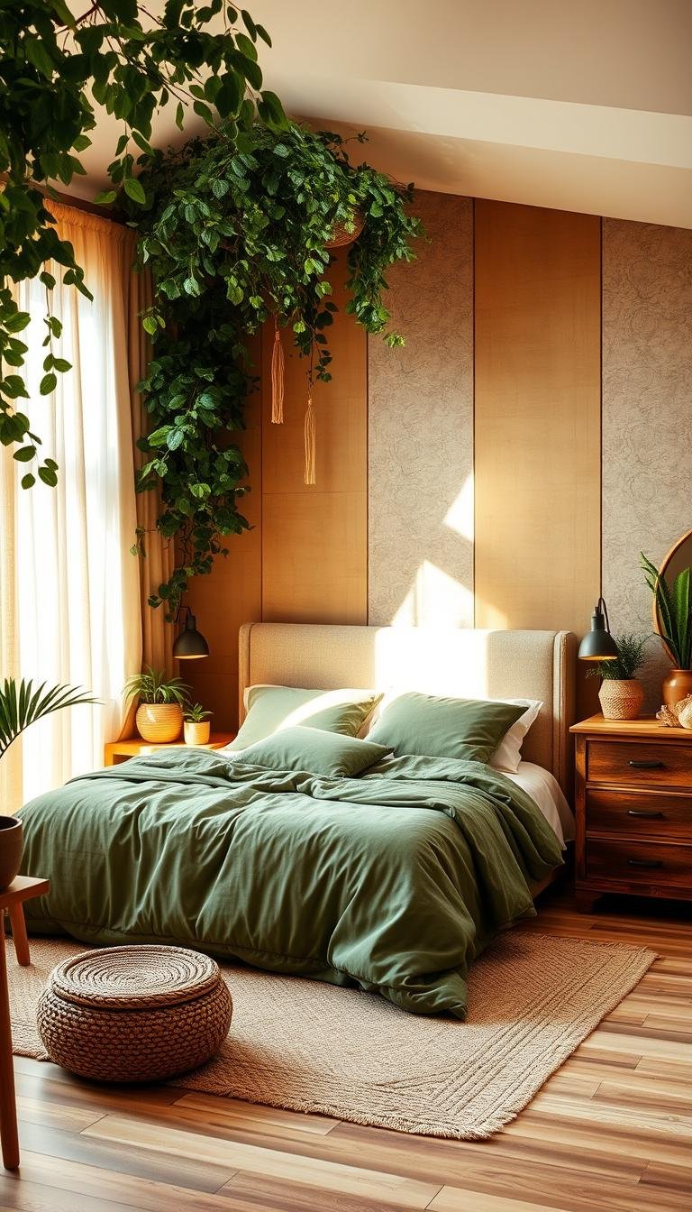 Green Earthy Bedroom Inspiration for a Fresh Look