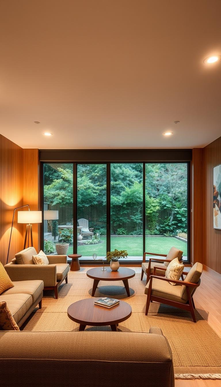 Mid-Century Modern Apartment Living Room Ideas for Small Spaces