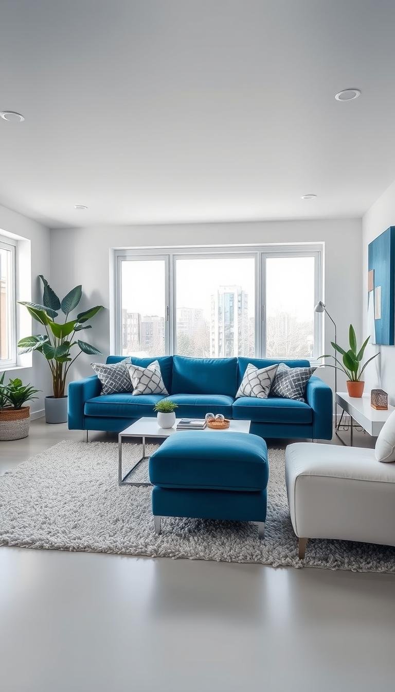 Modern Blue Living Room Ideas for Cool Contemporary Homes