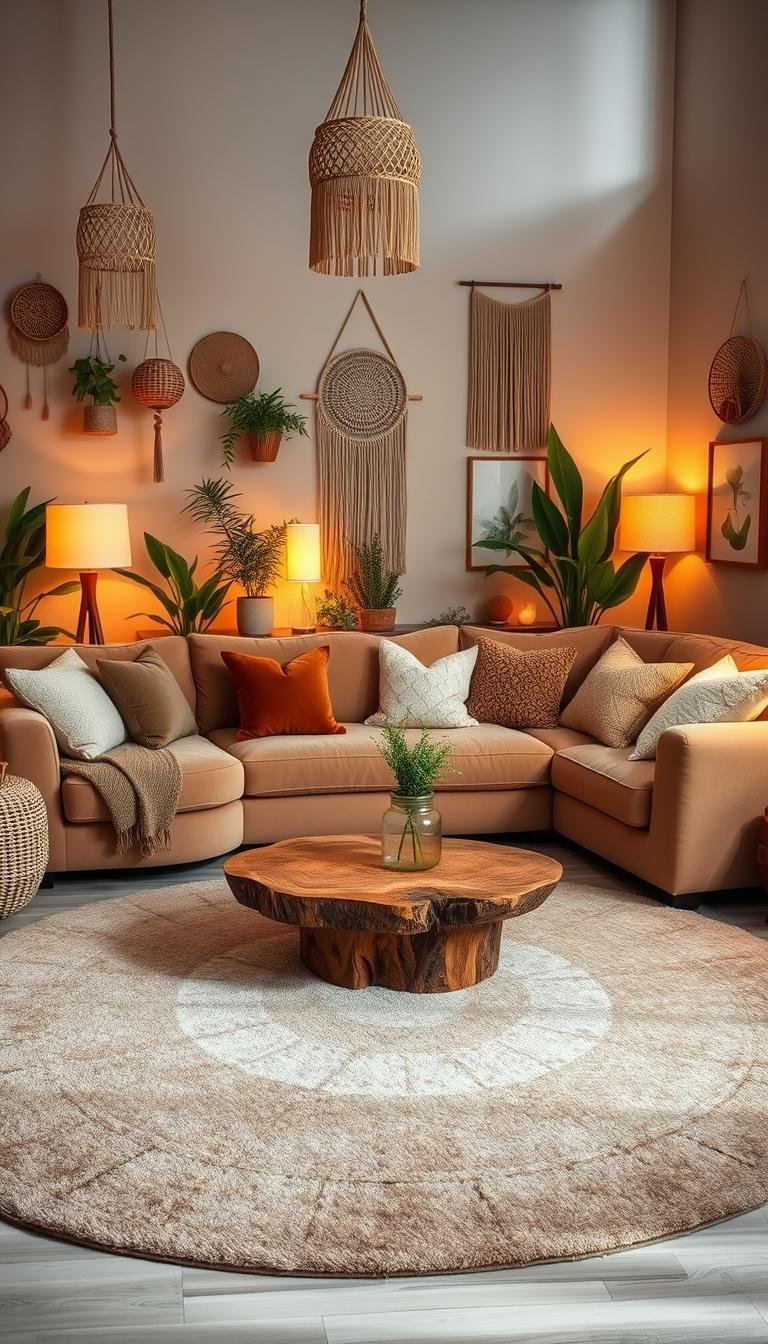 Modern Boho Living Room Ideas That Blend Texture and Warmth