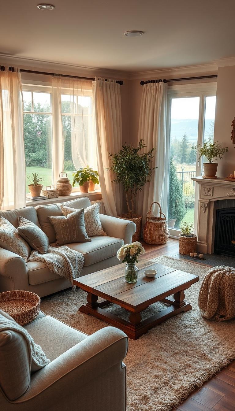 Modern Cottagecore Living Room Ideas for Soft Romantic Homes