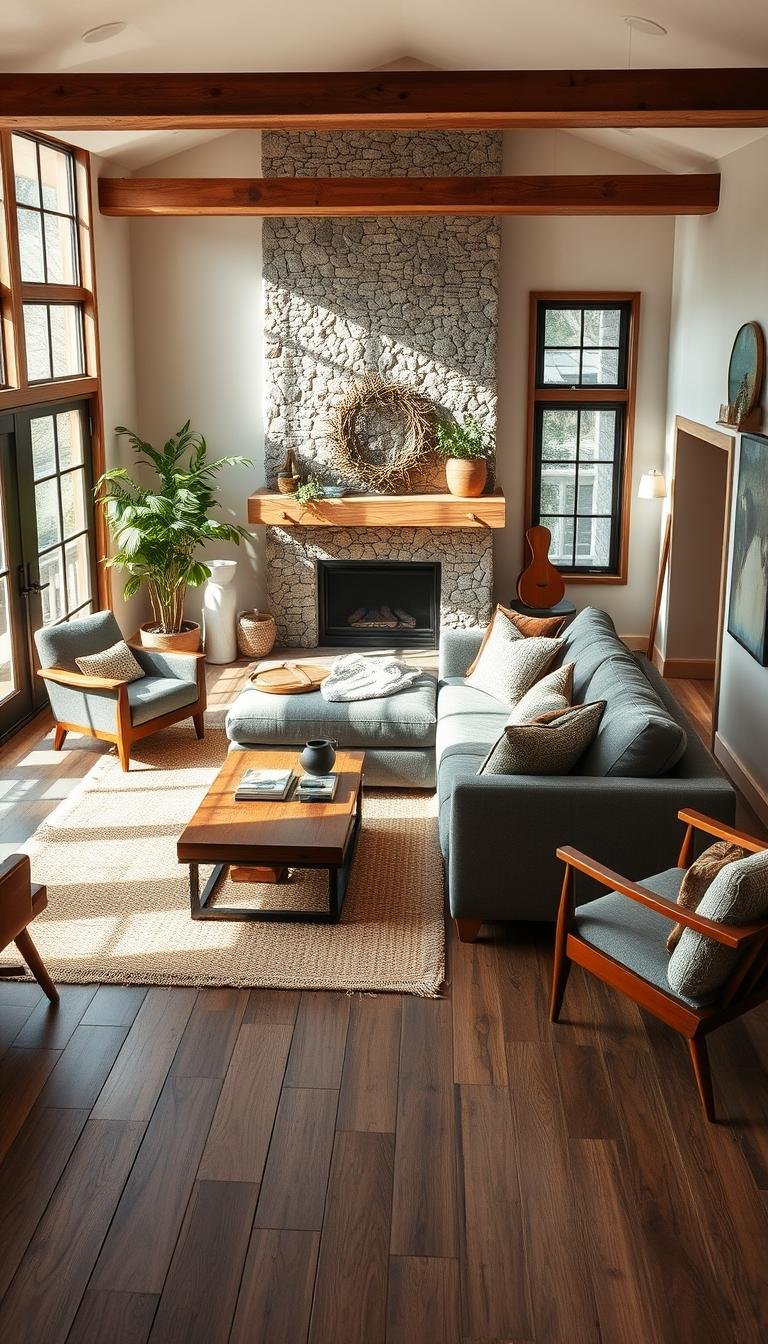 Modern Country Living Room Ideas for a Warm Refined Look