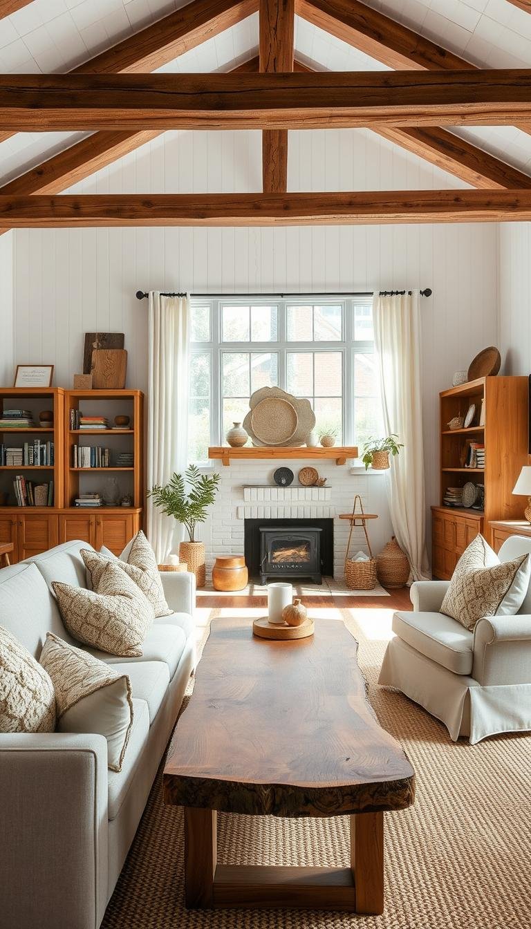 Modern Cozy Farmhouse Living Room Ideas That Blend Comfort and Style