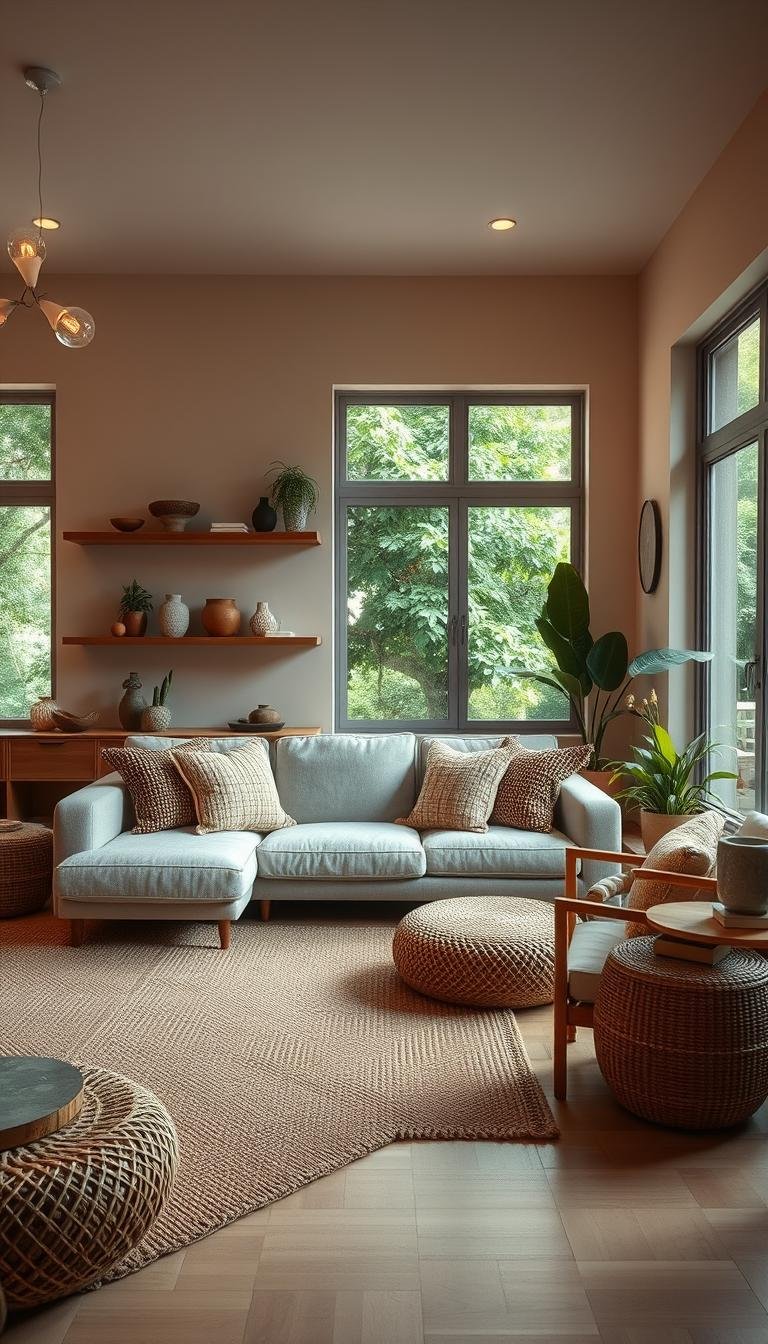 Modern Earthy Living Room Decor That Feels Grounded and Warm