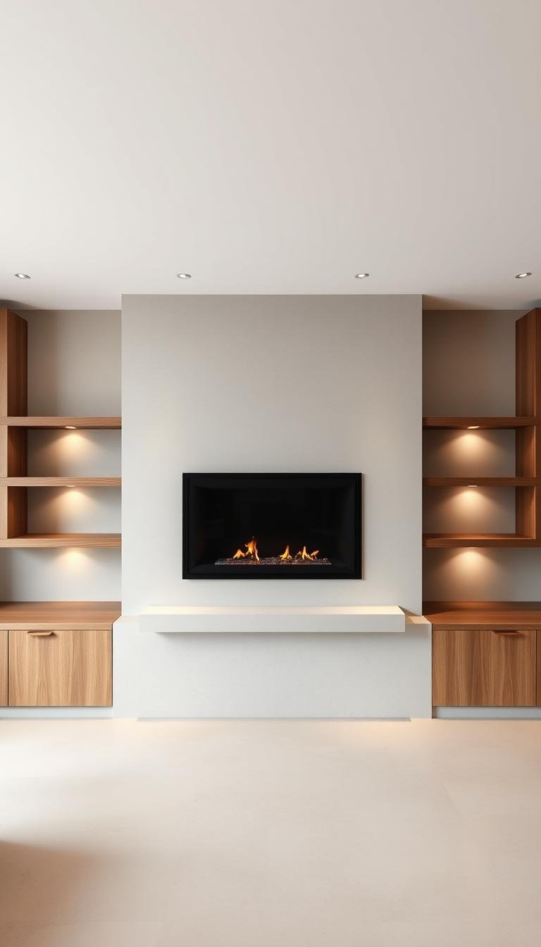 Modern Fireplace Wall Ideas to Add Warmth and Style
