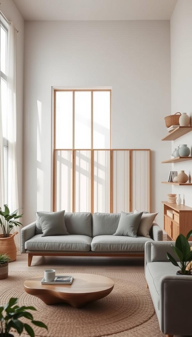 Modern Japandi Living Room Design Guide for Tranquil Spaces