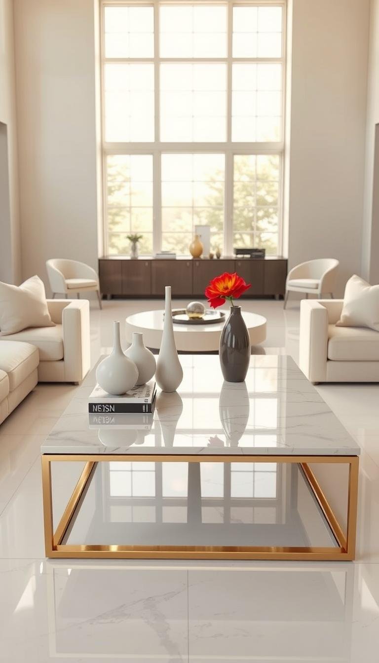 Modern Luxury Center Table Ideas for Elegant Living Rooms