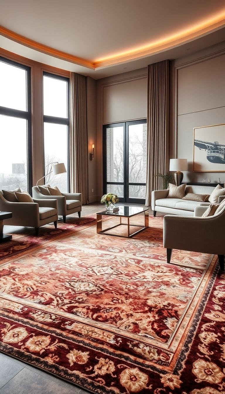 Modern Luxury Living Room Rug Ideas to Complete Your Space