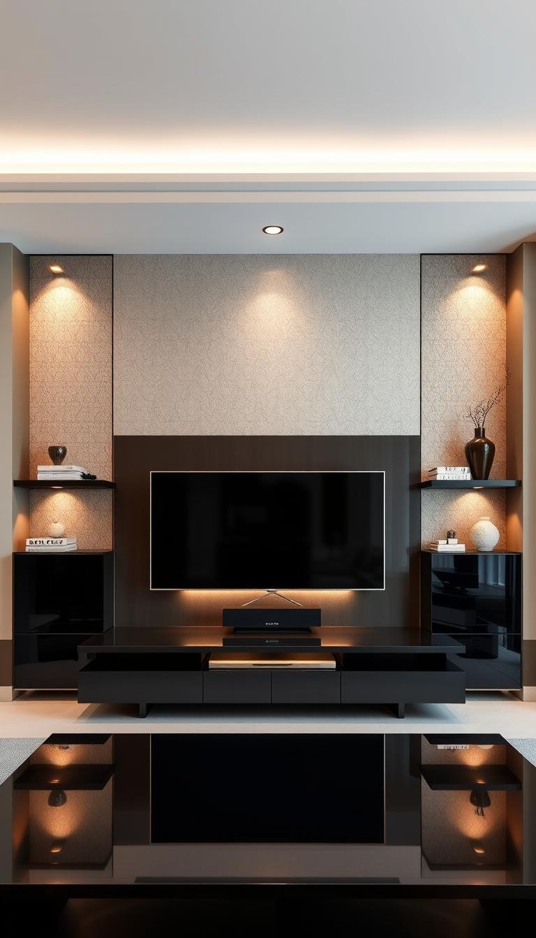 Modern Luxury TV Wall Design Ideas for Elegant Living Rooms