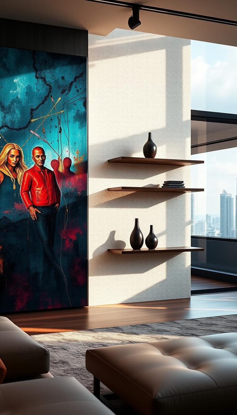Modern Luxury Wall Decor Ideas for High-End Living Rooms
