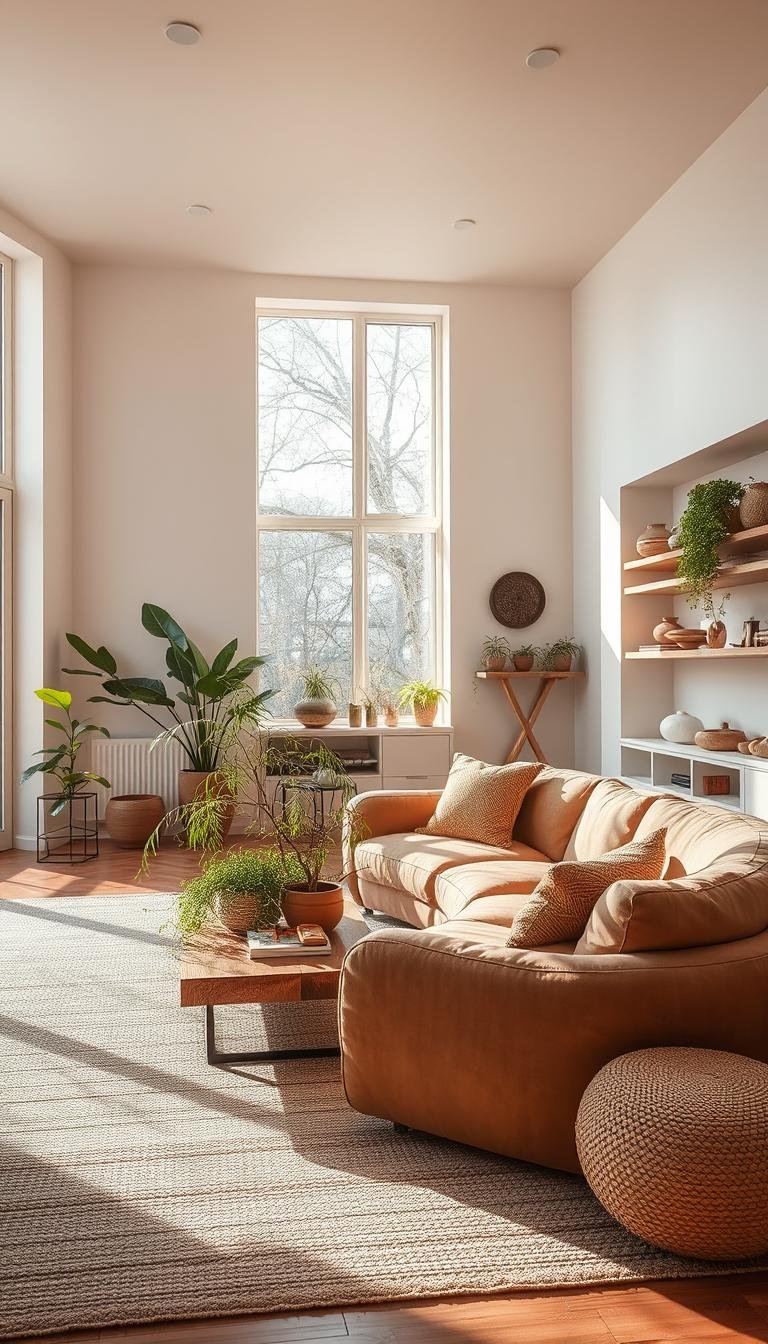 Modern Organic Living Room Ideas for Calm Natural Interiors