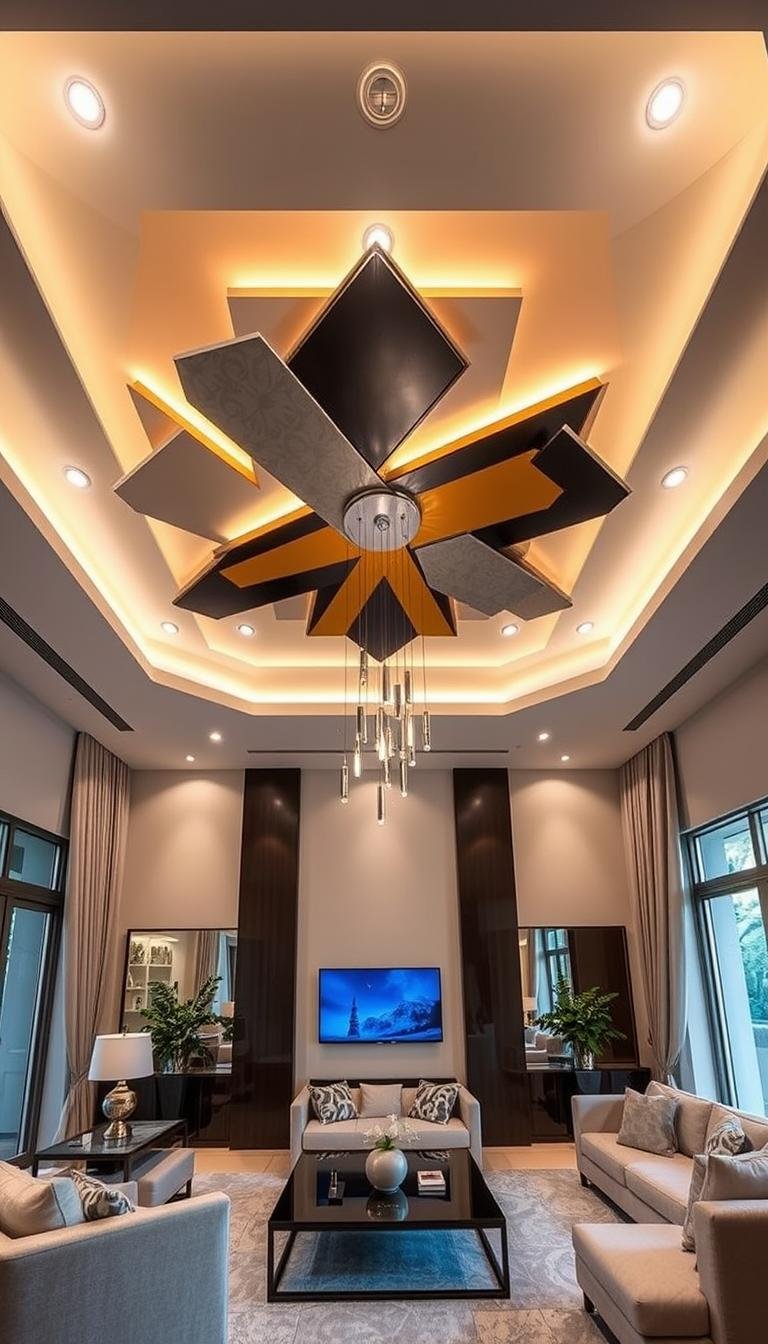 Modern Pop Ceiling Design Ideas for Stylish Living Rooms