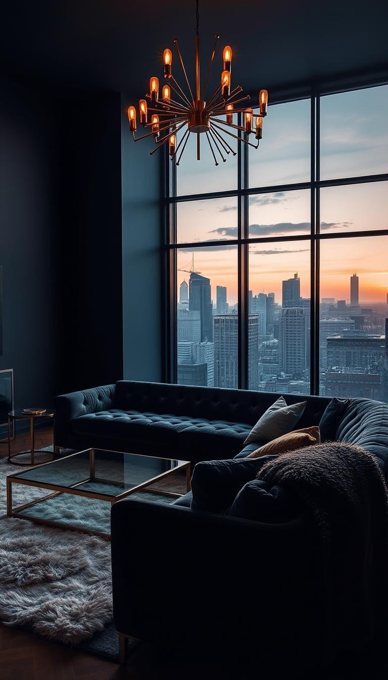 Moody Modern Living Room Ideas for Dramatic Elegance