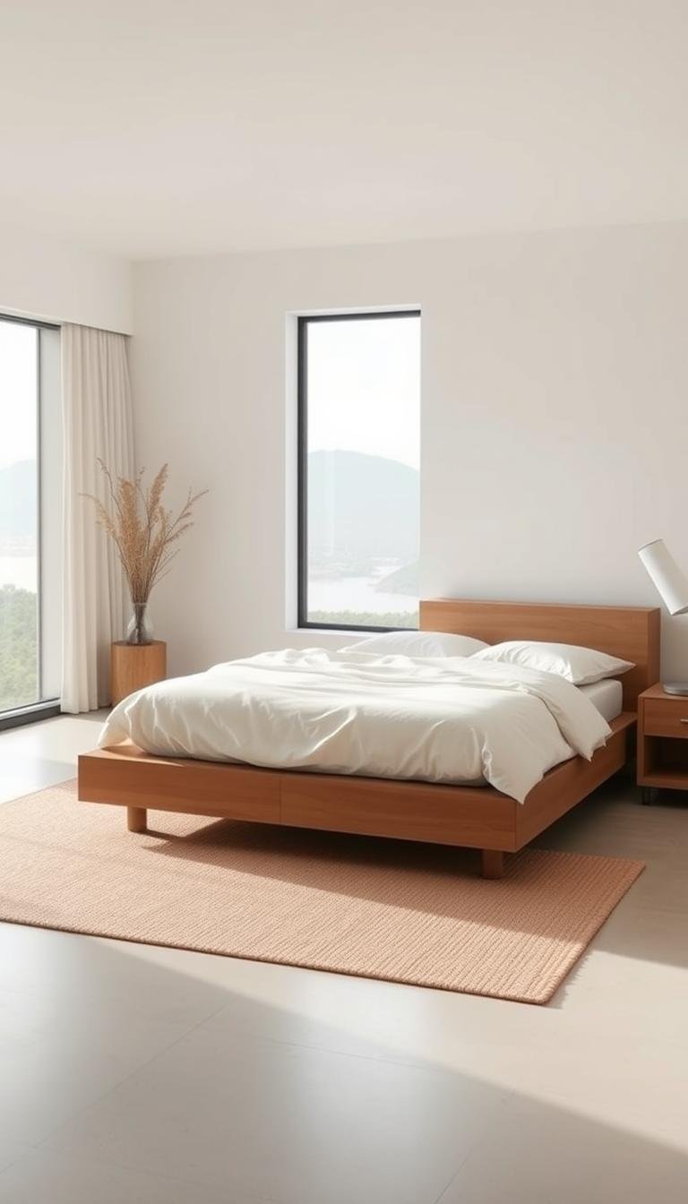Clean and Serene: Modern Minimalist Bedroom Vibes